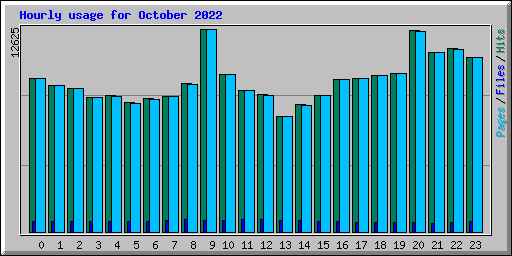 Hourly usage for October 2022