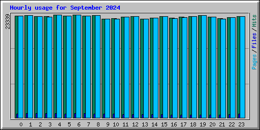 Hourly usage for September 2024