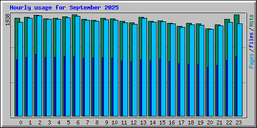 Hourly usage for September 2025