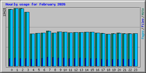Hourly usage for February 2026